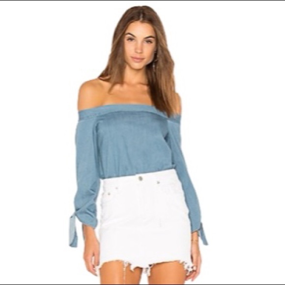 Central Park West Tops - Central Park West Boulder Off-the-Shoulder Blouse - Size Small